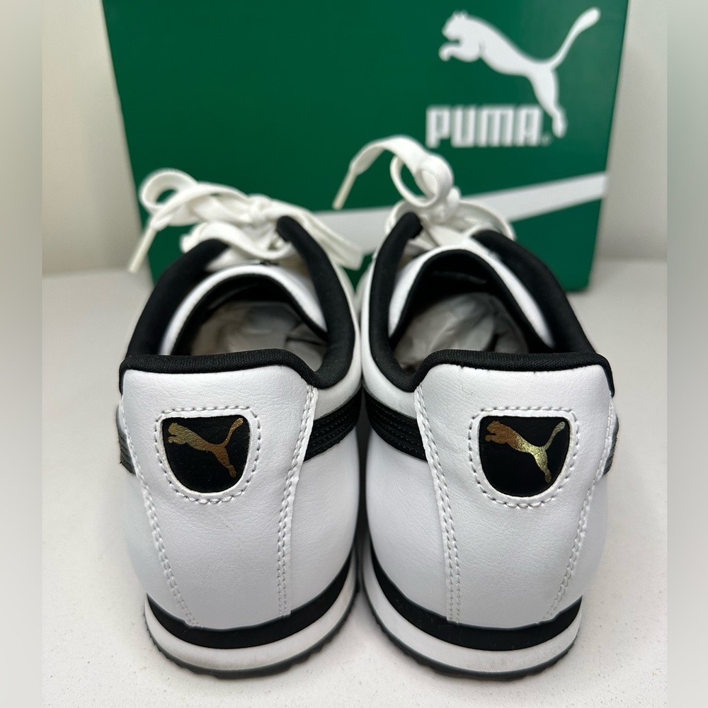 👟 Puma Roma Basic White and Black Sneakers - Picture 5 of 6